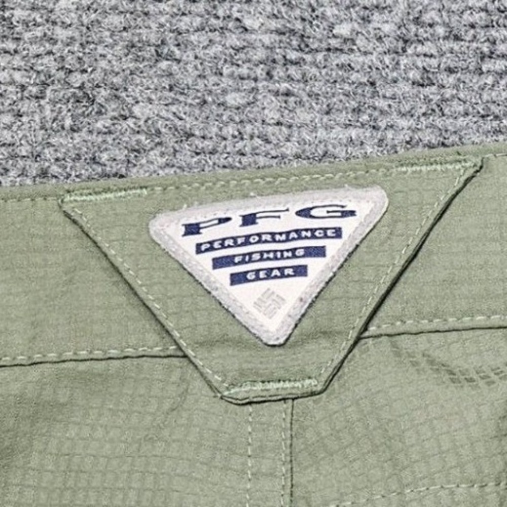 Columbia PFG Convertible Cargo Pants 38x32 Green Zip Off‎ Utility Fishing Gear - Picture 4 of 10